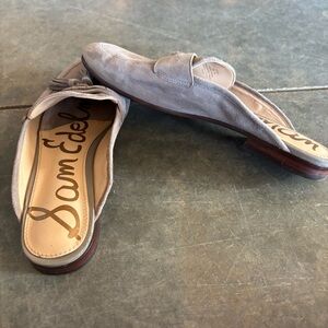 Sam Edelman Gray Suede Loafers